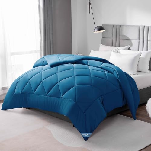WAVVE Couette Tempérée 300GSM en Microfibre, Édredon Lit 2 Personnes 240x260 cm pour Lit 160x200/180x200/200x200, Grand Chaud Épais Garnissage 300g/m²,...