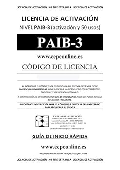 PAIB 3. Licencia On Line