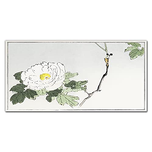 Tableau en verre Fleurs Asiatiques Coloray 100x50cm pour décoration murale
