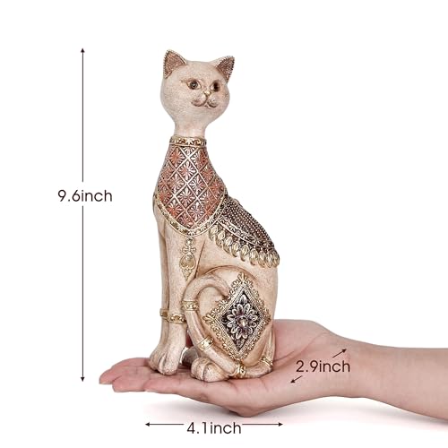 Estatua de gato para decoración del hogar miniatura 2