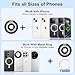 Magnetic Phone Ring Holder for Samsung Galaxy S26 S25 Ultra S25 S24 FE S24 Ultra, Removable Magsafe Phone Grip with Kickstand for iPhone Air 17 Pro Max 16e 16 15 14 13 Pro Max, Fit Magnetic Car Mount
