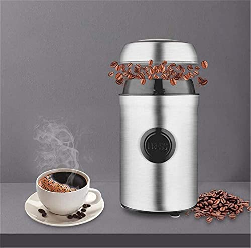 WGLL Molinillo eléctrico para Especias, Hierbas secas y café, 12 Tazas, Plata. - Imagen 5