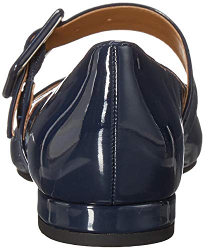 Aerosoles Women's Final Score Ballet Flat, Navy Patent, Medium3