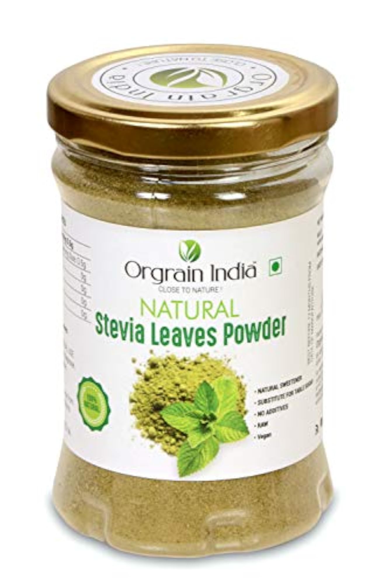 Pure Stevia Leaves Powder, 100g