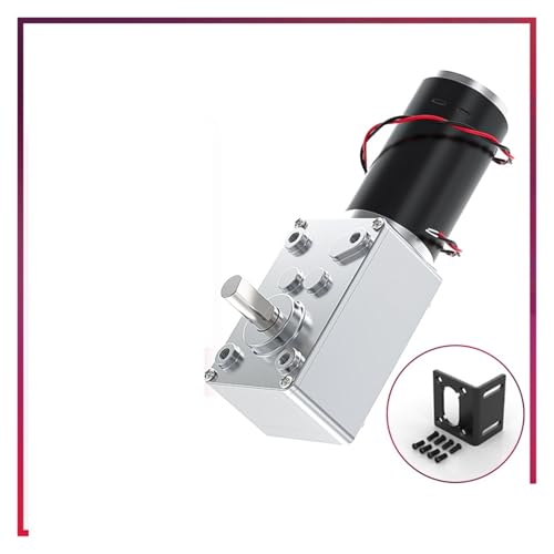 5840-31ZY Worm Gear DC electronic starter Can Be Reversed 100KG.CM Power Self-locking electronic starter Fixed Bracket 60RPM_24V