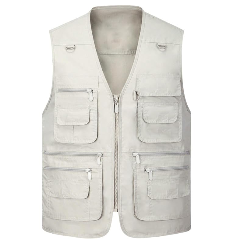 Veste sans manche homme USTZFTBCL gilet de travail ample et solide