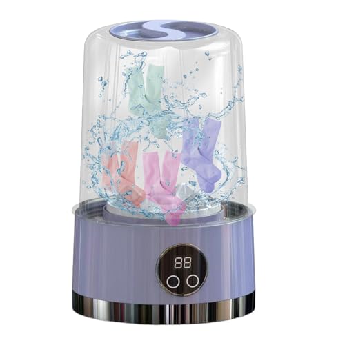 Mini Para Ropa Interior - Ayuda De Lavado Inalámbrico Portátil Con Una Fuerte Potencia De Limpieza, Solución Compacta De Bajo Ruido Para Medias Y Ropa Fina, Electrodoméstico De Ahorro De Espa