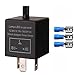 Produktbild Gebildet 1 Stück 3 Polig Blinkrelais CF-14KT, Blinker Relais für LED Blinker Elektronische, Einstellbare Blinkerrelais 12V 0,1W-150W für Fahrzeug Auto Motorräder, mit 3 Terminals