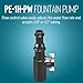 Little Giant PE-1H-PW 115 Volt, 1/125 HP, 170 GPH Epoxy Encapsulated Small Submersible Direct Drive Pump with Hooded Volute and Flow Control Valve, 6-Feet Cord, Black, 566604