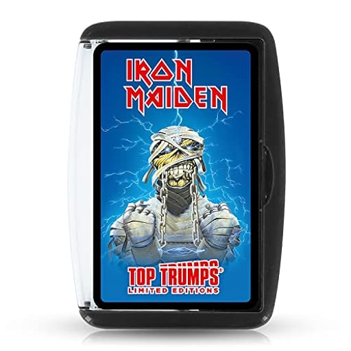 Top Trumps Iron Maiden - Juego de Cartas de edición Limitada, Revive la Historia de la música con 30 de Sus Mejores álbumes, Singles y giras, Regalo para Mayores de 18 años | Ya disponible en tu tienda friki favorita! En mundofriki.es!