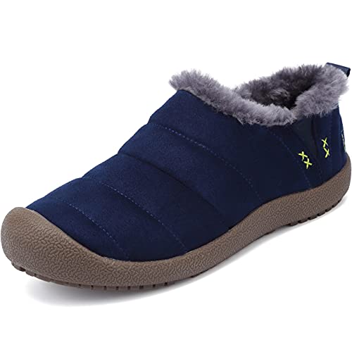 VTASQ Zapatillas Casa Hombre Botas Nieve Invierno Antideslizantes