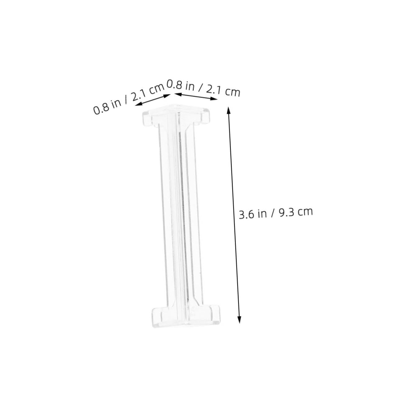 Cabilock 8Pcs Transparent Blinds Baffle Clips for Vertical Window Blinds Hidden Valance Clips Easy Installation Lightweight Replacement for Broken Blinds Hardware