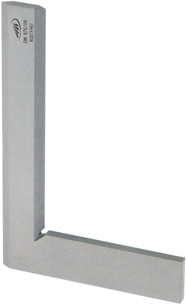 Helios Preisser Haarwinkel GG 00, gehärtet (DIN 875, rostfreier Stahl, Schenkellänge 150 x 100 mm) 0388 205