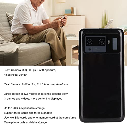 Ashata 5.45 Inch Smartphone,M12 Ultra 854X480 Hd Smartphone Ram 512Mb Rom 4Gb 1500Mah Dual Sim Dual Standby,5.45 Inch Hd Full Fit Curved Screen Smart Phone(Black) #TOP3