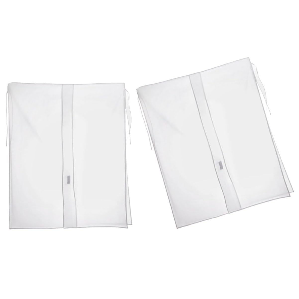 2 piezas Protector para Ropa Funda para Armario para Perchero Bolsa de Almacenamiento Resistente al Polvo para Prendas para Dormitorio y Balcón
