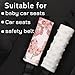 TANOFAR Baby Car Seat Strap Pads, Soft Carseat Straps Covers, Car Seat Straps Shoulder Pads for Girls, Seat Belt Cover Pad for Kids, Suitable for Baby Car Seat, Pushchair, Stroller, Hibiscus Flower