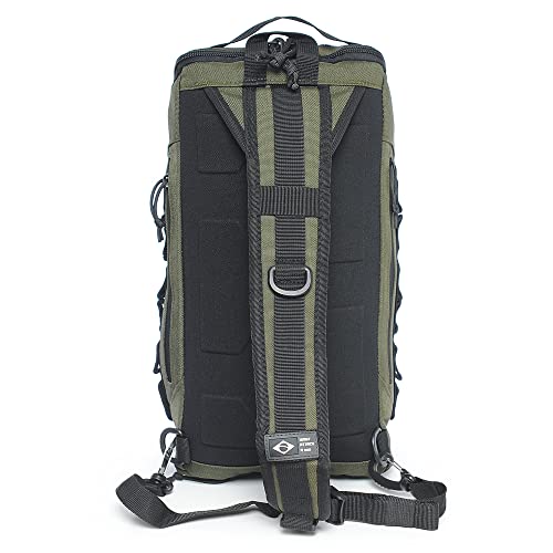 Mochila Transversal Wolf Attack 9mm Army Green Cordura 1000d