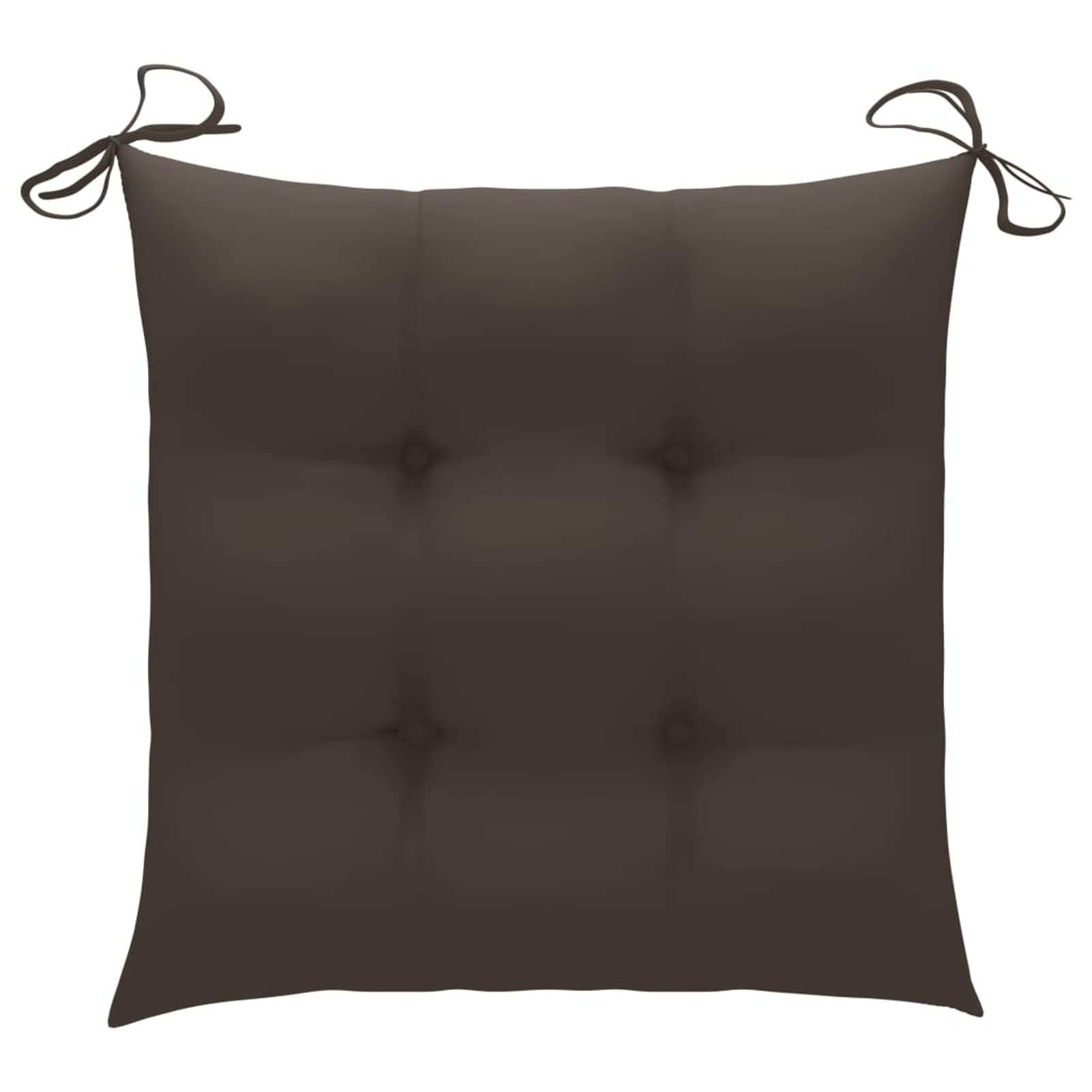 Homgoday Krzesła ogrodowe 2 szt. Drewno tekowe z poduszkami Szary Taupe Nowoczesny design Lekkie krzesła do użytku na zewnątrz, do ogrodu lub na taras Fotel z podłokietnikami i oparciem taupe