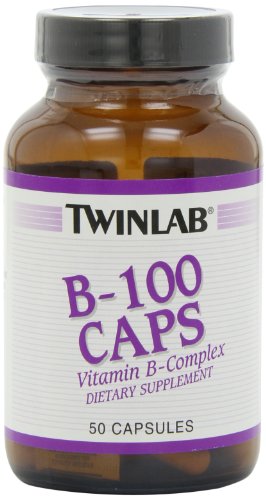 Twin Lab B-100 Capsules, 50-Count Twin Lab B-100 Capsules, 50-Count