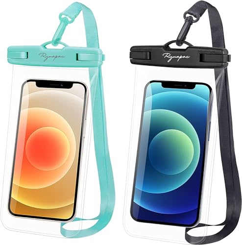 Universal Waterproof Phone Pouch Bag - 2Pack, Waterproof Phone Case Compatible with iPhone 15 Pro Max/14/13/12/11/XR/X/SE/8/7, Galaxy S22/S21 Google Up to 7’’, IPX8 Dry Bag Vacation Essentials