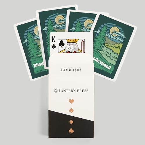 Lantern Press naipes poker Rhode Island 52 cartas miniatura 6