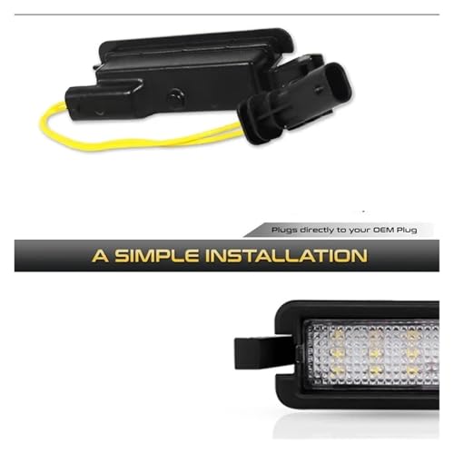 Lámpara de luz LED para matrícula Chrysler Pacifica con gran brillo 4