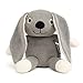 natureZOO Ours en peluche en velours bio (lapin gris)