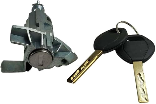 Miniatura 2 de Conjunto de cilindro de bloqueo de puerta delantera izquierda lado del conductor con 2 llaves compatible con BMW X5 E53 2000-2006 51217035421