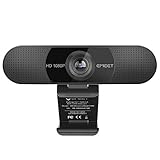 【Exzellente Audioqualität】Top Tonqualität auf beiden Seiten. Gleich zwei Mikrofone in digitaler MHK Qualität der Full HD Webcam, mit Rauschunterdrückung, um unerwünschte Nebengeräusche auszufiltern. Die ebenfalls zwei integrierten 360° omnidirektionalen Mikrofone der Full HD Webcam geben den Ton in einem noch größeren Umfang weiter. Perfekt geeignet für die nächste Konferenz oder das nächste Teammeeting mit mehreren Teilnehmern.