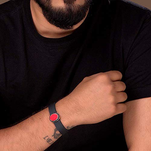 Dare & Red Enamel Bracelet
