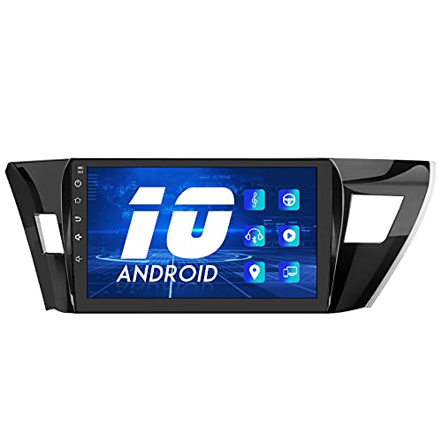 j Junsun Android 10.0 Car Radio for Toyota Corolla 2014 2015 2016 Stereo Multimedia Player Head Unit 10 inch Touch Screen with GPS Navigation WiFi Bluetooth Mirror Link