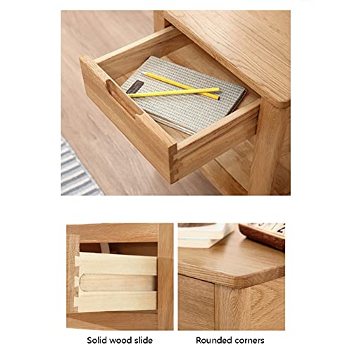 Simple small side cabinet bedside narrow cabine table de chevet bois pas cher - 6