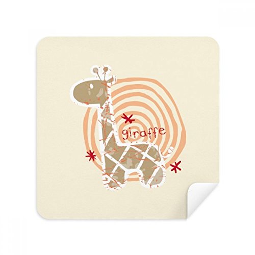 Chiffon de nettoyage en suède douceur premium motif girafe pour optiques