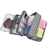 Portable Underwear Bra Storage Bag Waterproof Travel Organizers Multi-Layer Toiletry Packing Cube