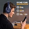 Siindoo JH-923 trådlösa hörlurar över örat, 65H speltid, 3EQ ljudlägen, Hi-Res ljud med djup basmikrofon, vikbara lätta Bluetooth-hörlurar för resor/kontor/mobiltelefon/PC (blå) #3