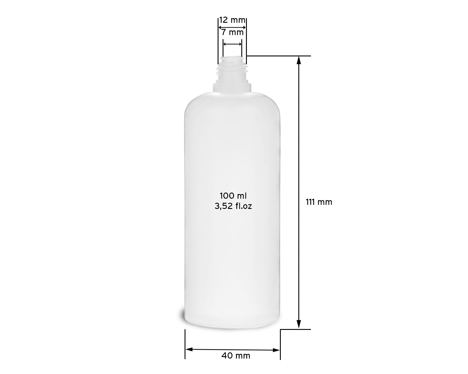 Tropfflaschen 100 ml aus LDPE mit Tropfverschluss weiß , mit Etiketten | Für Tinten, Öle, Aromen und Kosmetik, geeignet zum sauberen Umfüllen und kontrollierten Portionieren
