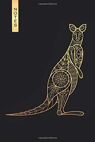 Notes: Kangaroo / Medium Size Notebook with Lined Interior, Page Number and Daily Entry Ideal for Organization, Taking Notes, Journal, Diary, Daily Planner