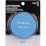 COVERGIRL Clean Matte Pressed Powder, Medium Light 535, 0.35 Oz, Pack of 1 (Packaging May Vary)