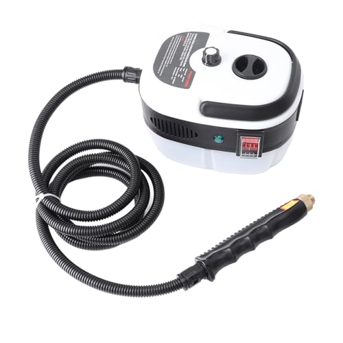 SUPYINI Nettoyeur Vapeur Portatif, Machine de Nettoyage à Vapeur Haute Température Sous Pression 2500 W avec 4 Têtes de Brosse pour le Nettoyage de la Cuisine, de la Salle de Bain et de (Blanc)