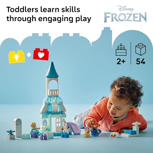 LEGO DUPLO Disney Anna and Elsa s Frozen Castle Party Toddler Toy for Girls and Boys 2 Bui - image 2