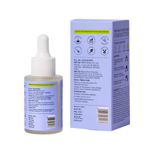 Image of Moxie Beauty Daily Calming Leave-On Anti Dandruff Serum for Men & Women | Dandruff Serum for Scalp with Magnesium, Cica & Ashwagandha | Soothes Itchy, Flaky Scalp & Reduces Dandruff | Paraben, Sulphate & Silicone-Free | 30ml