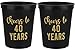 Cheers to 40 Years Old Birthday Decoration Cups, 12-Pack, 16 oz Each - 40th Birthday Cups, Party Favors For Women and Men, Perfect Party Supplies and Decorations