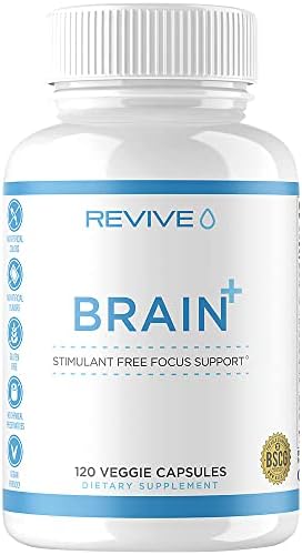 Revive MD Brain+ Stimulant Free Focus Support (120 Veggie Capsules)