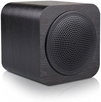 Wood bluetooth speaker supportmp3 player aux portable wireless speaker built in 1200mah rechargable battery suitable for cell phone, pc, tablet.(BLACK)