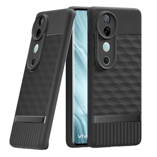 Image of Shockproof Case for Vivo V40 5G / V40 Pro 5G | Full Camera Protection | TPU Flexible Back Cover for Vivo V40 5G / V40 Pro 5G (Matte Black)