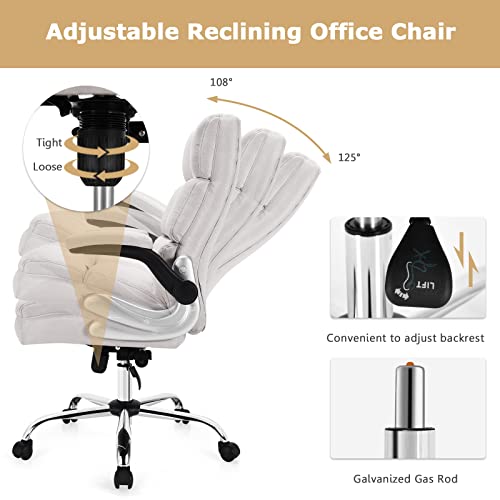 Chaise de bureau de direction ergonomique avec accoudoirs rabattables