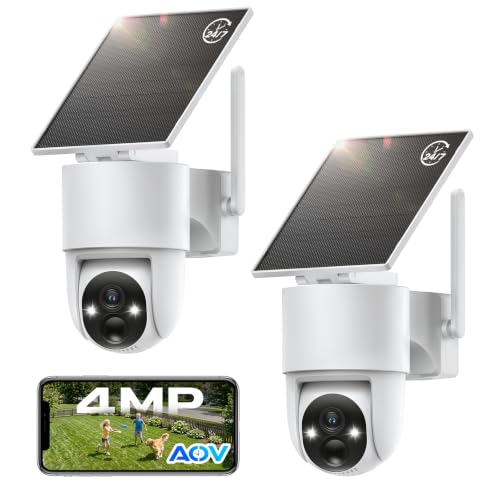 Tical 4MP Camara Vigilancia WiFi Exterior Solar sin Cable con Batería