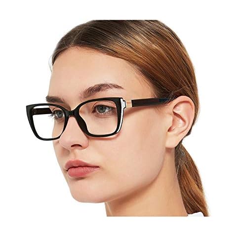 OCCI CHIARI Women Reader Reading Glasses for Lady Vintage 0 100 150 200 250 300 350 400 500 600 (Black, 1.5) Cover