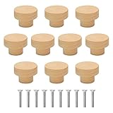 Material de alta calidad: los pomos están hechos de madera de alta calidad, duraderos y resistentes, sin mal olor, se pueden utilizar durante mucho tiempo.