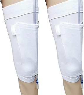Catheter Leg Bag Holder Catheter Leg Strap Urinary Drainage Tube Holder Catheter Stabilization Device Anti Slip Anti Irritation Catheter Holder 2PCS (L)